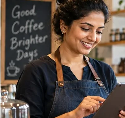 Promotional posts feature visual for small businesses