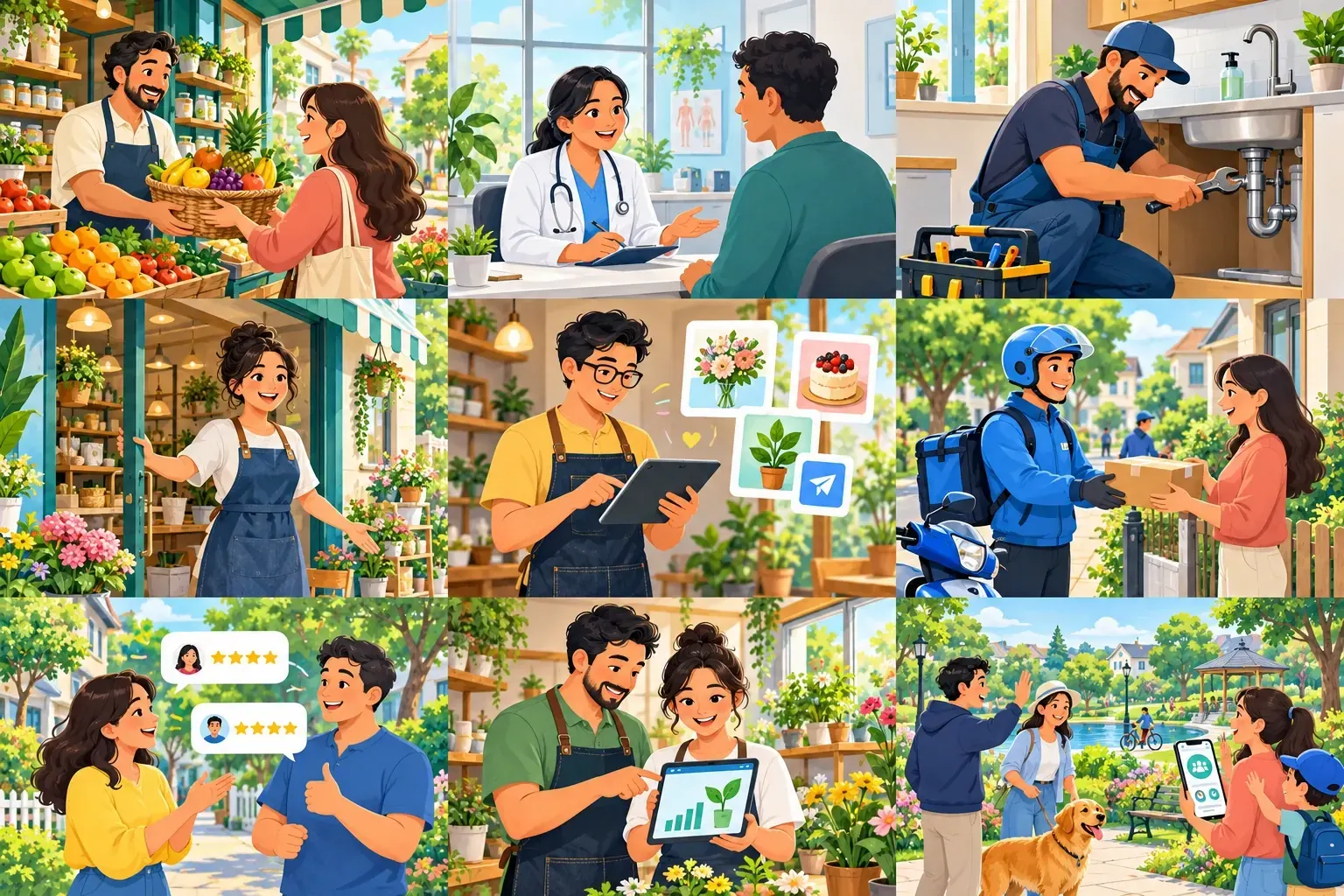 Illustrated neighbourhood guide