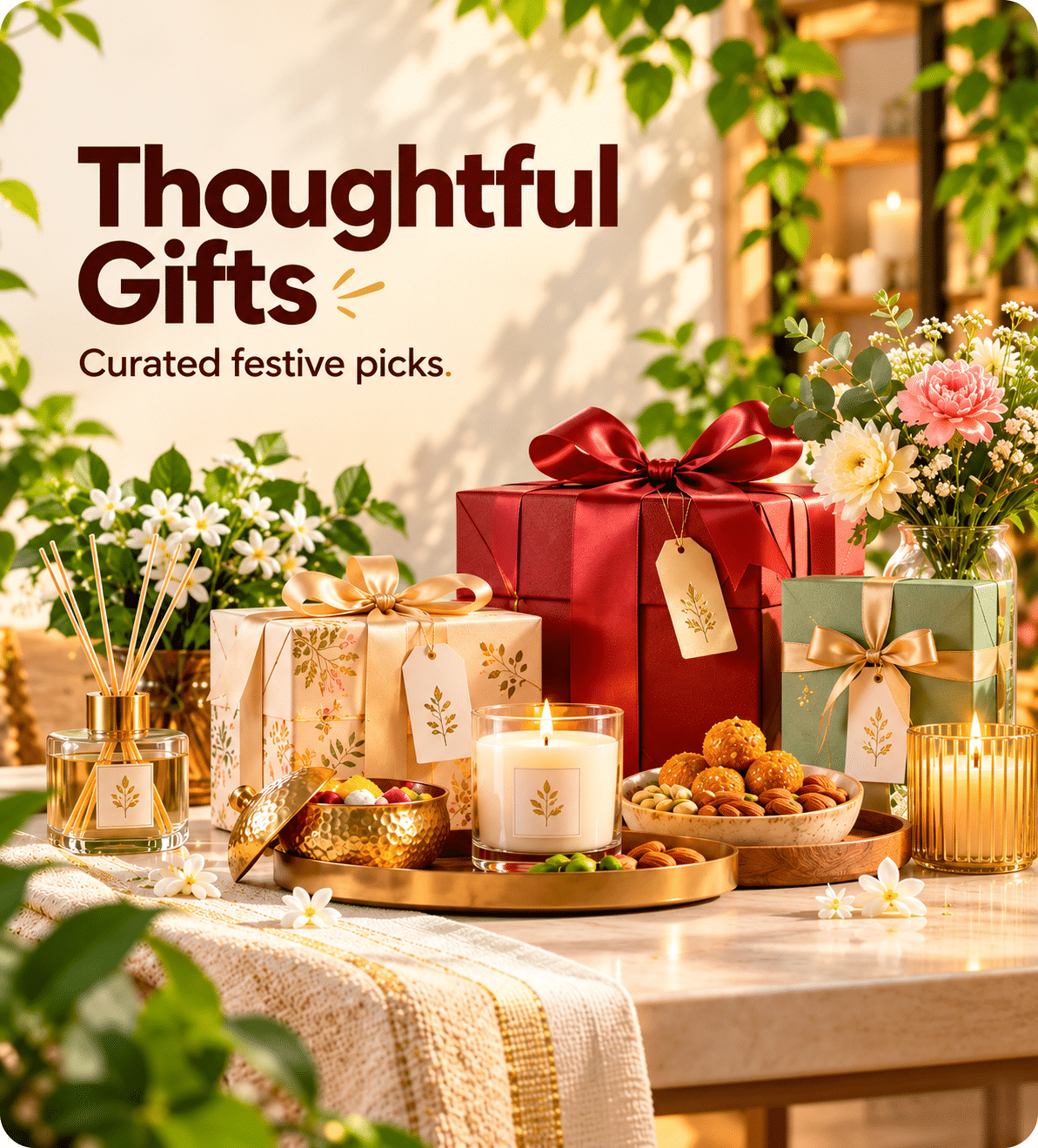 Thoughtful Gifts festive display banner